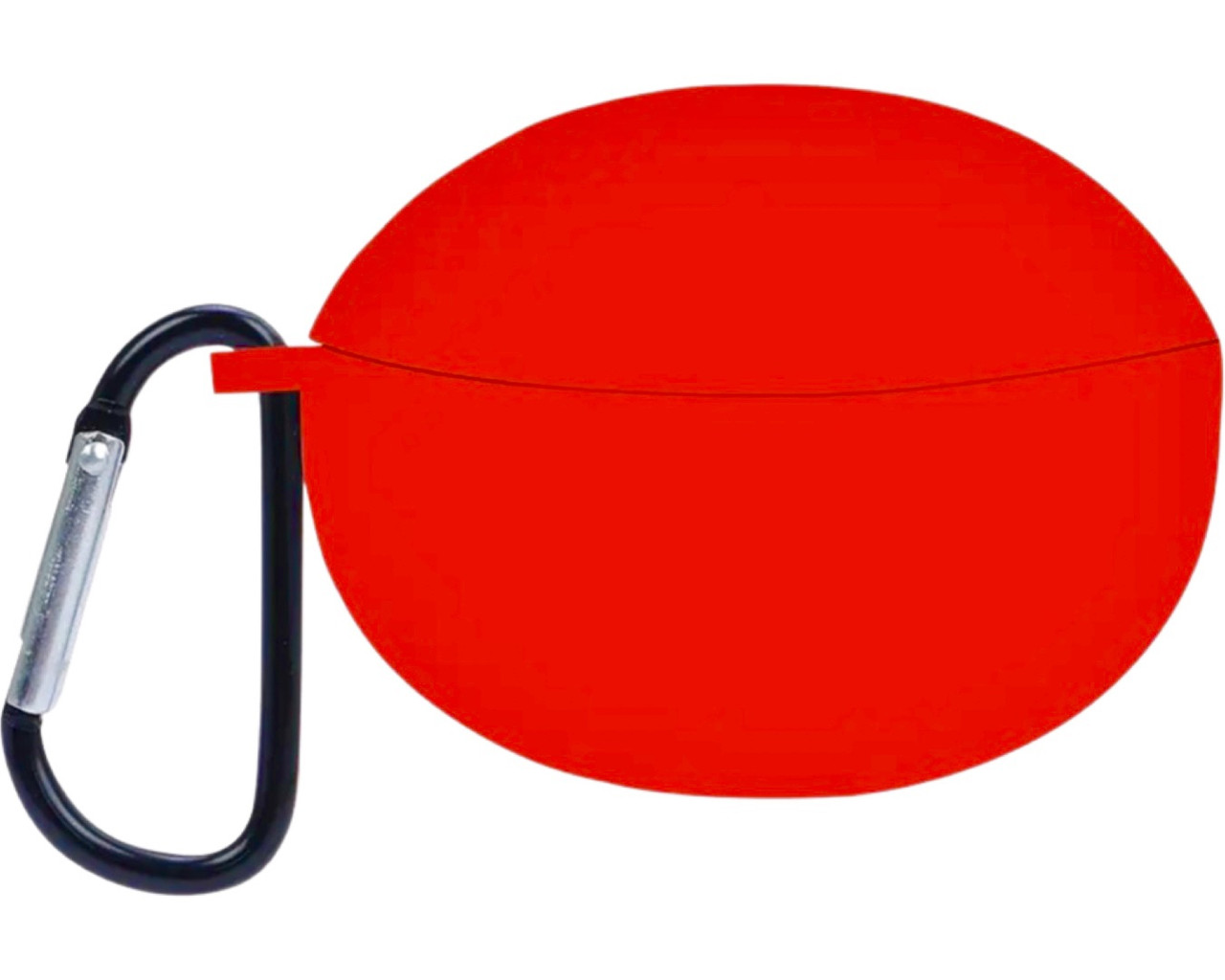 Силіконовий чохол із карабіном для OPPO Enco Air 2 (оппо-енко еїр 2) червоний