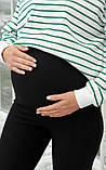 Брюки - лосини для вагітних із щільного та еластичного трикотажу Orlando розмір S Lullababe Чорний, фото 6