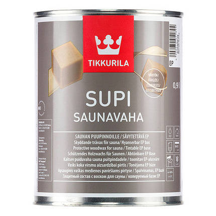 Захисний віск для саун Tikkurila Supi Saunavaha 0.9 л, фото 1