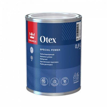 Адгезійна грунтовка Tikkurila Otex глибокоматова 0.9л, фото 1