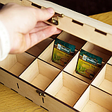 Органайзер для пакетиків чаю 32x24x7см 3мм, фото 5