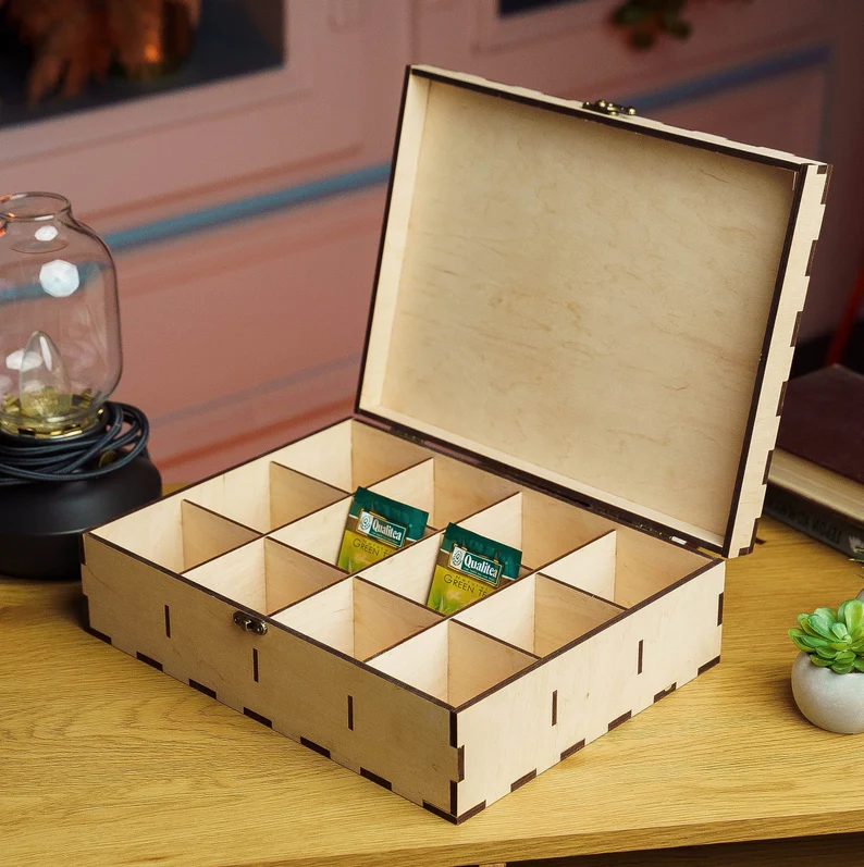 Органайзер для пакетиків чаю 32x24x7см 3мм, фото 1