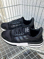 Мужские Кроссовки Adidas ZX 500 Black White 44