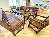 Дерев'яні меблі з масиву термо дуба від виробника, комплект Furniture set - 40, фото 3