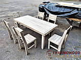 Білі меблі з патиною з масиву дерева від виробника, комплект Furniture set — 45, фото 3