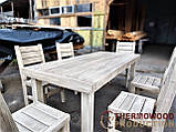 Білі меблі з патиною з масиву дерева від виробника, комплект Furniture set — 45, фото 4