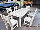 Білі меблі з патиною з масиву дерева від виробника, комплект Furniture set — 45, фото 6
