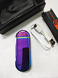 Імпульсна запальничка хамелеон USB в комплекті шнур для зарядки ЮСБ запальничка електронна, фото 7