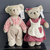 Іграшка мяка "Ведмедик вінтаж" бежевий, мікс, Мягкая игрушка "Мишка" 31см 11086, фото 3