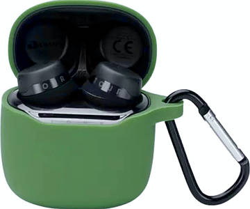 Силіконовий чохол із карабіном для JBL Tour Pro TWS (на джбл тур про) зелений
