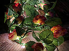 Гірлянда світлодіодна "краплі роси" Троянди Провансу на батарейках 1 м 30 LED (золотистий теплий), фото 4