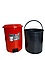 Відро для сміття побутове з педаллю на 30л пластик (Червоне), фото 3