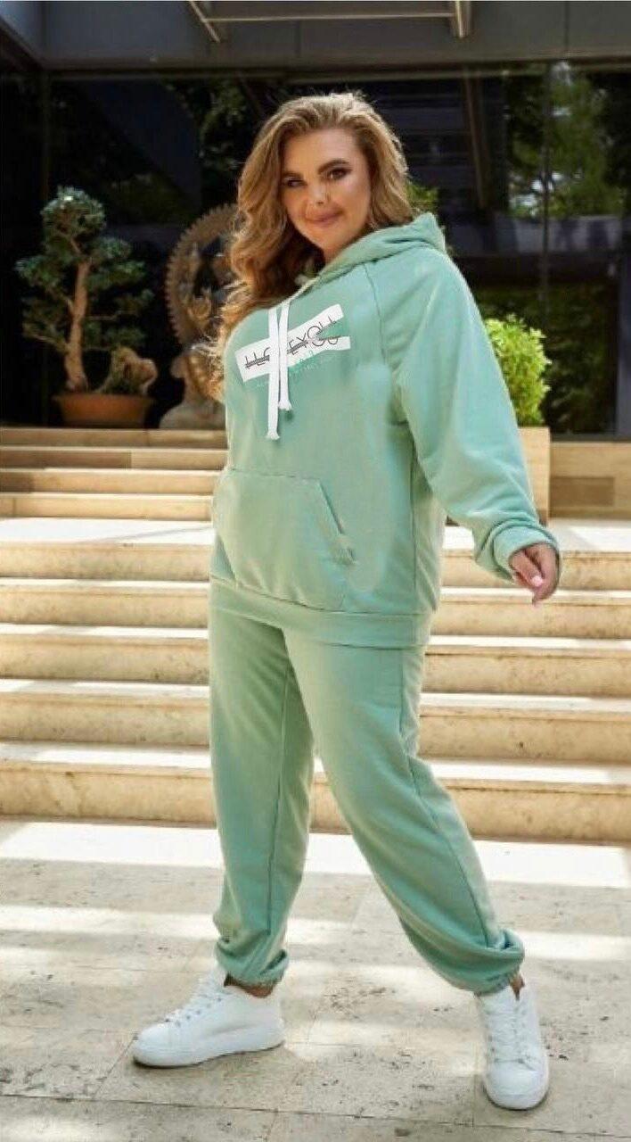 Практичний жіночий костюм, тканина "Трьохнитка на флісі" 50, 52, 58, 60 розмір 50