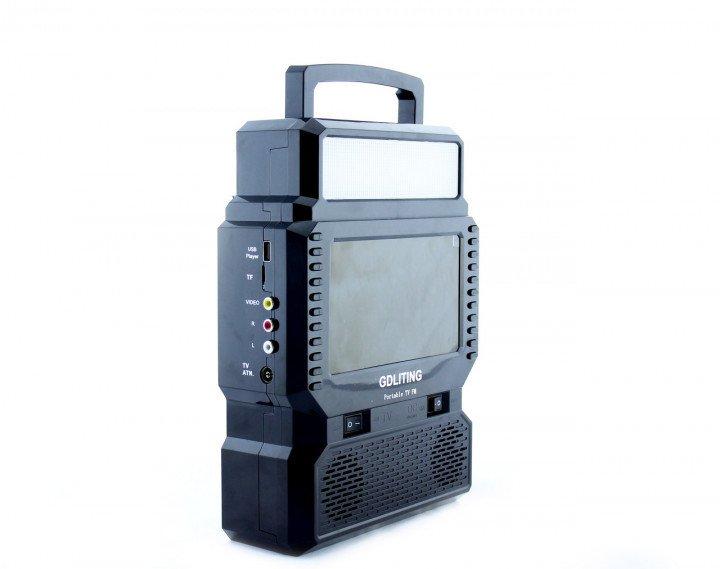 Портативна сонячна станція TV FM GDLite GD-8086 (система з телевізором ТБ ФМ 8086)
