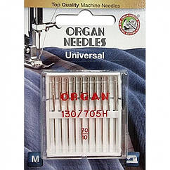 Голки швейні універсальні ORGAN № 70 для побутових швейних машин блістерна упаковка 10 штук (6492)