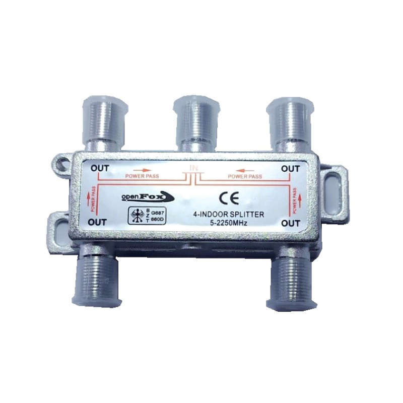 Splitter 1/4-way Power Pass Сплітер (з проходом живлення)