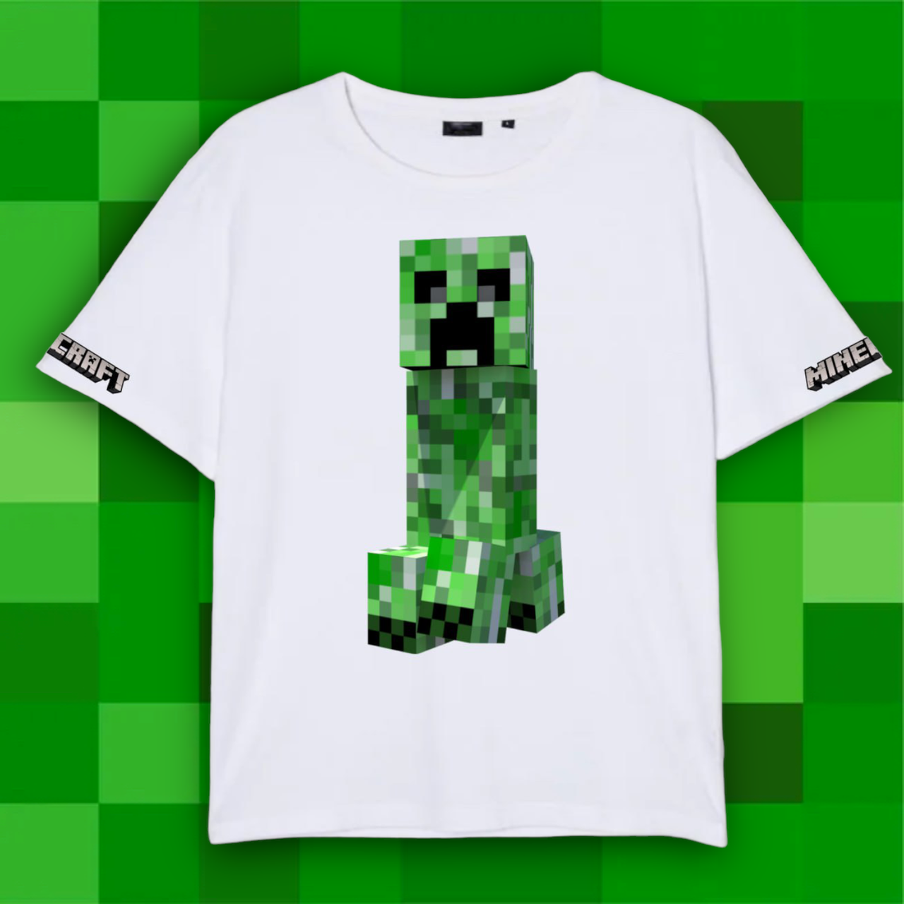 Футболка з принтом minecraft майнкрафт