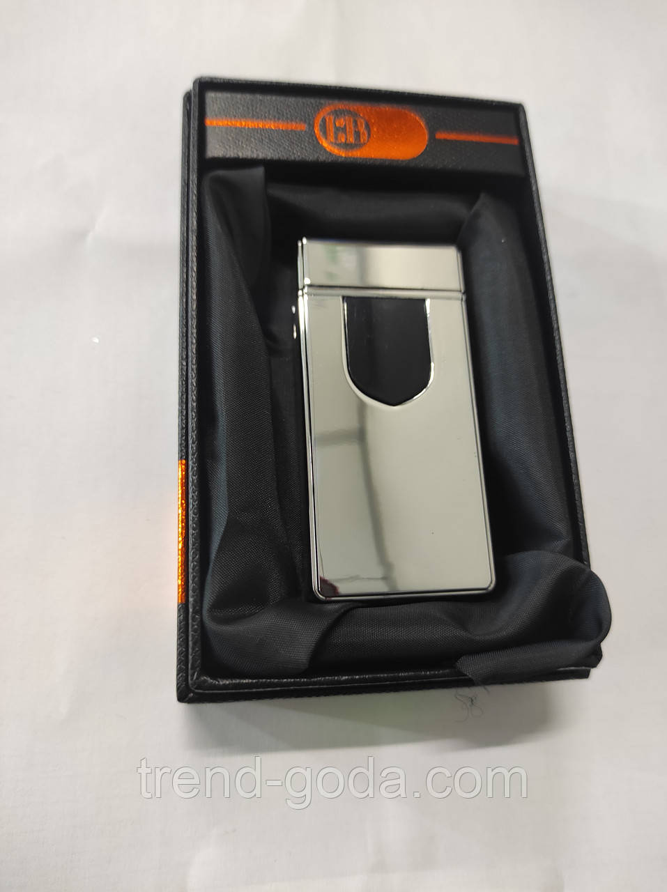 Запальничка USB срібна в комплекті шнур для зарядки ЮСБ запальничка електрична USB зажигалка