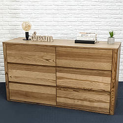 Великий комод "Еко" з дерева ясен 140 см
