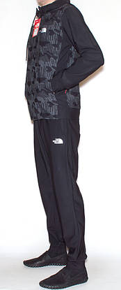 Приталений спортивний костюм чорного кольору 5032 M,L,XL,XXL,3XL, фото 2