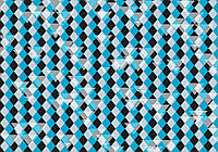 Флизелиновые фотообои для спальни 416x254 см Белые черные и голубые ромбы (1476VEXXXL)+клей