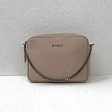 Жіноча шкіряна сумочка Vera Pelle (6427) powder, фото 2