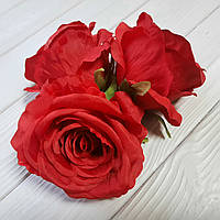 Троянди з тканини червона 7 на 10 см