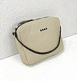 Жіноча шкіряна сумочка Vera Pelle (6427) beige, фото 5