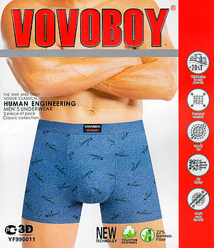 Труси чоловічі боксери бавовна з бамбуком Vovoboy, розміри XL-4XL, 990011