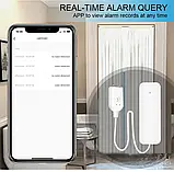 Zigbee Датчик протікання води, датчик затоплення Tuya Smart, Білий, фото 6