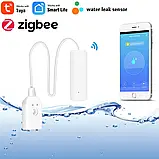 Zigbee Датчик протікання води, датчик затоплення Tuya Smart, Білий, фото 2