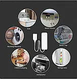 Zigbee Датчик протікання води, датчик затоплення Tuya Smart, Білий, фото 7