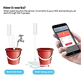 Zigbee Датчик протікання води, датчик затоплення Tuya Smart, Білий, фото 5