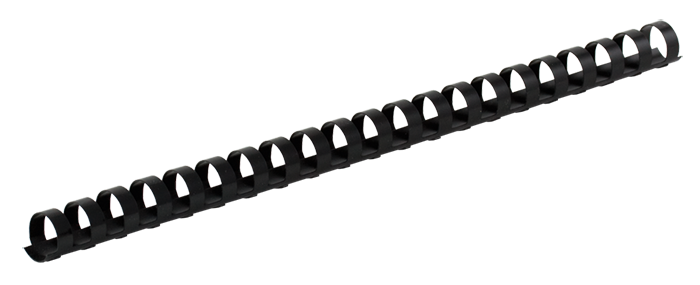 Пластикова пружина для палітурки (8 мм, А4, чорна) BUROMAX BM.0501-01