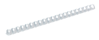 Пластиковая пружина для переплета (14 мм, А4, белая) BUROMAX BM.0504-12