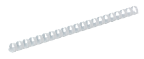 Пластикова пружина для палітурки (14 мм, А4, біла) BUROMAX BM.0504-12