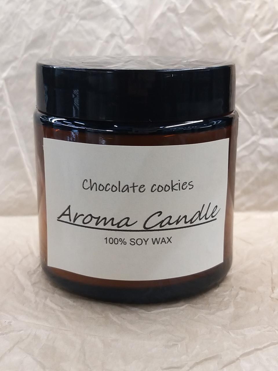 Соєва аромасвіча у скляному підсвічнику "Chocolate cookies" Шоколадне печиво 100 мл