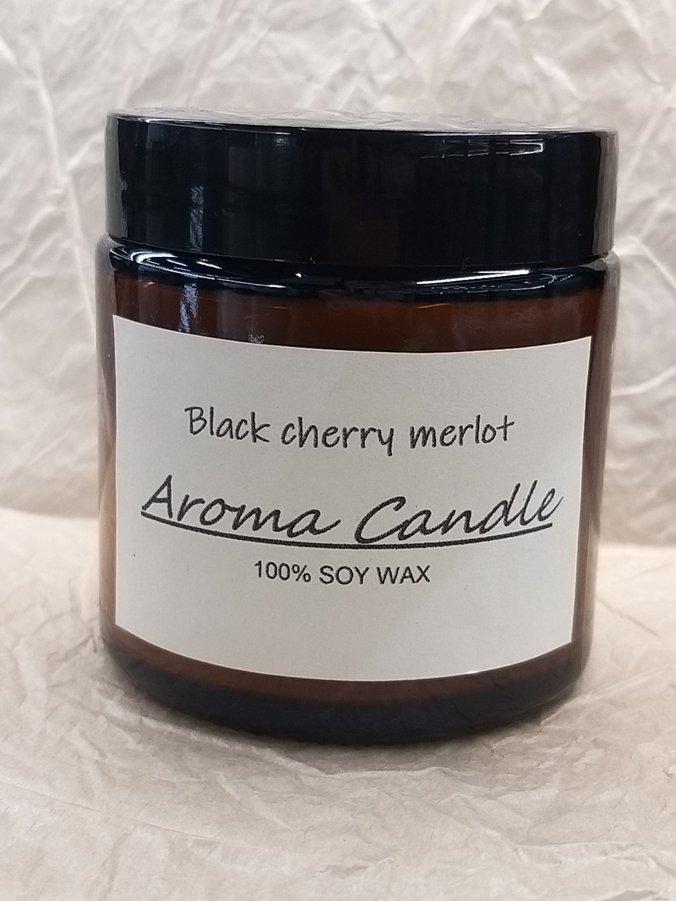 Соєва аромасвіча у скляному підсвічнику "Black cherry merlot" Черешневе мерло 100 мл