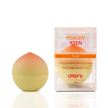 Збуджувальний крем для сосків EXSENS Peachy Keen (8 мл) з олією жожоба та ши, їстівний, без цукру Bomba💣