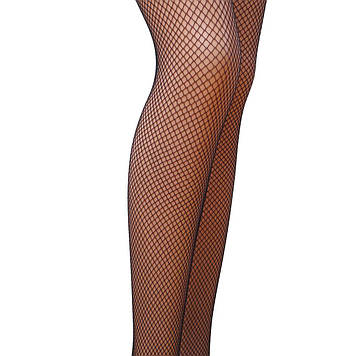 Колготки в сіточку без виділених трусиків Passion TI020 типу Кабаретка 1/2 (fishnet), nero Bomba💣