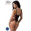 Боді-монокіні Passion Exclusive HAGAR BODY L/XL, black Bomba💣, фото 3