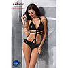 Боді монокіні під латекс Passion Exclusive LAMIS BODY L/XL, black Bomba💣, фото 4