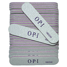 Пилка двостороння OPI - міні для нігтів, 25 шт./уп., 8,5см. 180/240 гріт