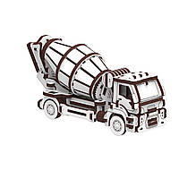 Конструктор, 3d пазл, механічний з дерева, навчальна, розвиваюча іграшка, гра, Бетонозмішувач