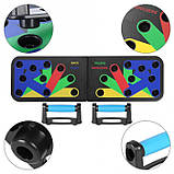 Компактний тренажер для віджимань JT-006 10 у 1 foldable push up board, фото 4