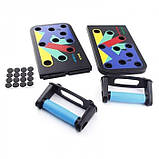 Компактний тренажер для віджимань JT-006 10 у 1 foldable push up board, фото 6