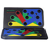 Компактний тренажер для віджимань JT-006 10 у 1 foldable push up board, фото 9