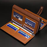 Клатч чоловічий гаманець для грошей і документів Baellerry Guero. Барсетка для документів, карток та телефону, фото 4