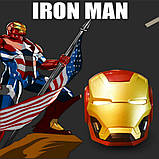 Портативна бездротова Bluetooth колонка Iron Man Залізна людина micro-USB SD/microSD/TF Card, фото 7