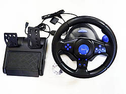 Кермо з педалями 3в1 Vibration Steering wheel Ігровий Геймпад PS2 / PS3 / PC